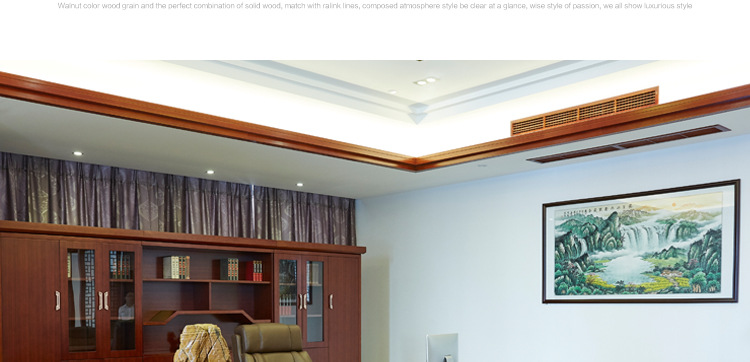 泰柚木實木辦公桌 總裁臺  HY-D鴻業2號