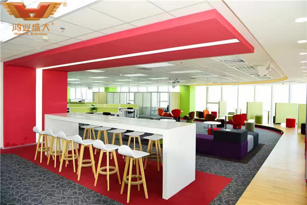 友邦保險(xiǎn)金融辦公家具配套員工公共辦公室解決方案