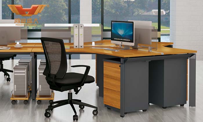 現代簡約職員桌 二人職員桌定制 H50-0217