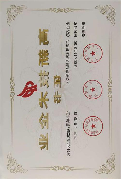 高新技術企業(yè)證書