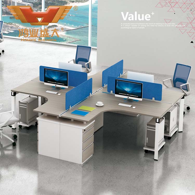 L型職員工作臺 簡約職員工作臺 H50-0205