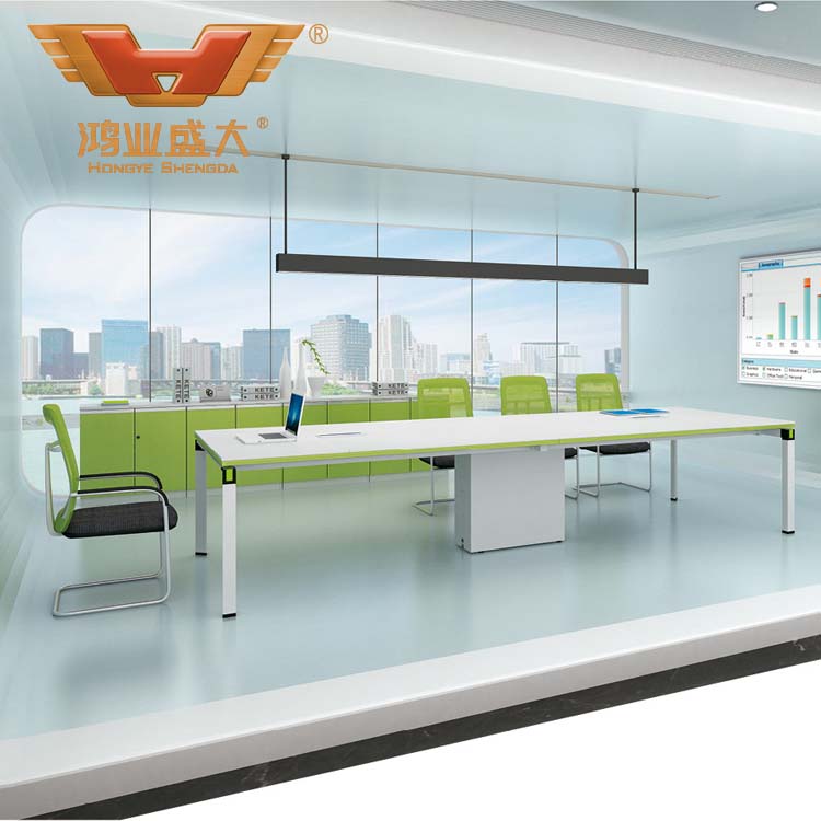 白色時尚會議臺 條形會議臺訂制 H50-0304