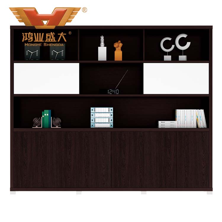 不銹鋼底文件柜 黑橡木文件柜H80-0666