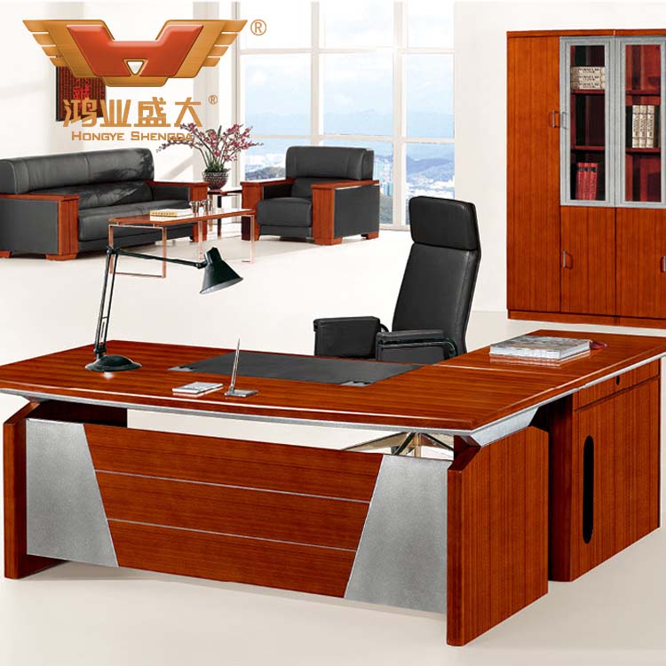 泰柚木實(shí)木辦公桌 大班臺(tái) HY-D1620