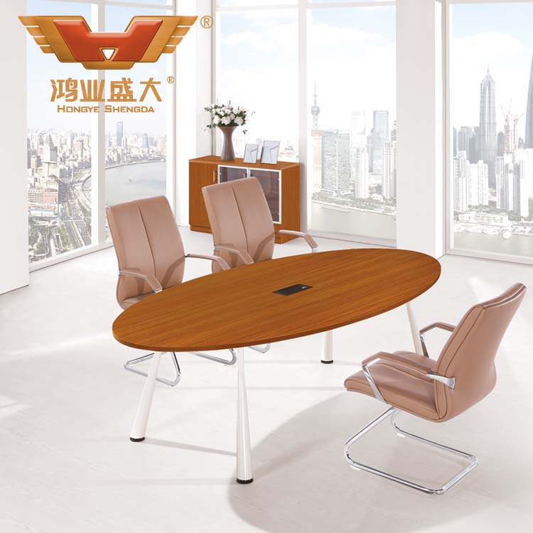 柚木板式會議臺 HY-HY2405