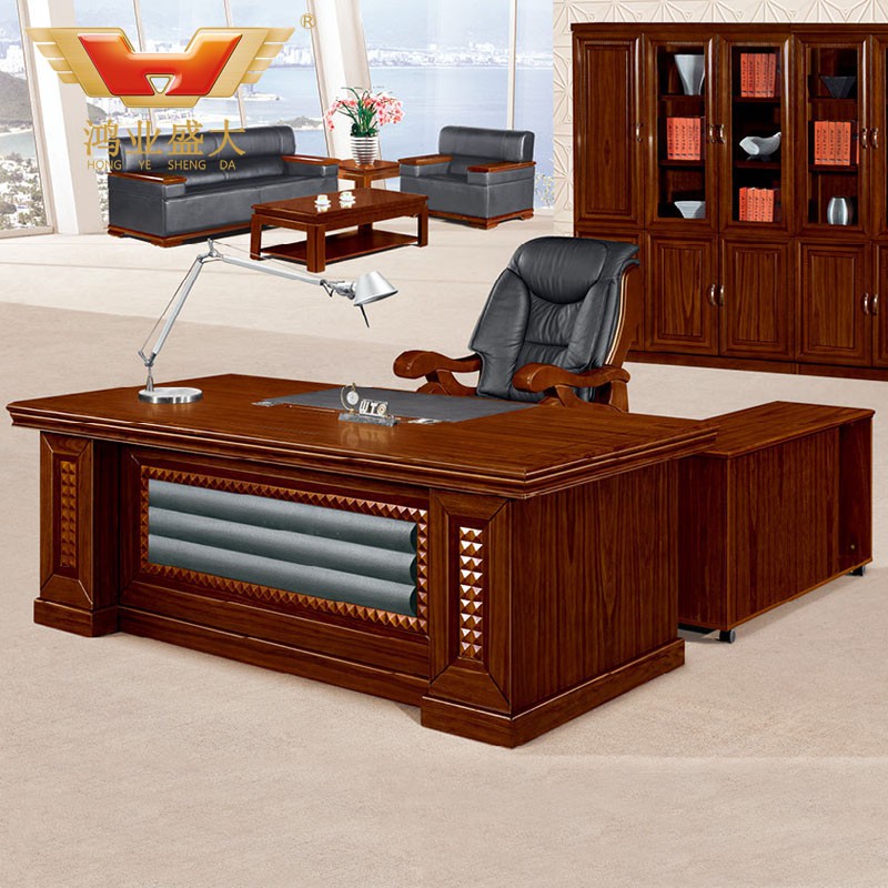 新款總裁臺 實木辦公桌HY-D6218