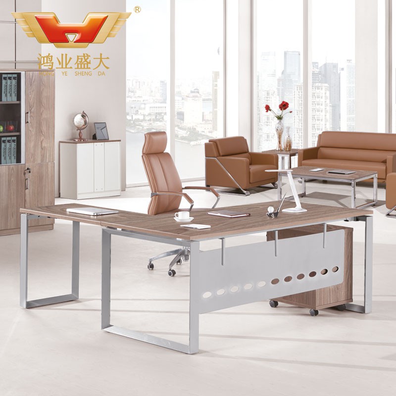 簡約時尚板式辦公臺 環保時尚班桌HY-BT17