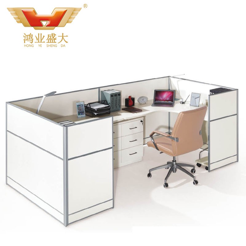 時(shí)尚簡(jiǎn)潔2人辦公桌 組合屏風(fēng)隔斷HY-P12