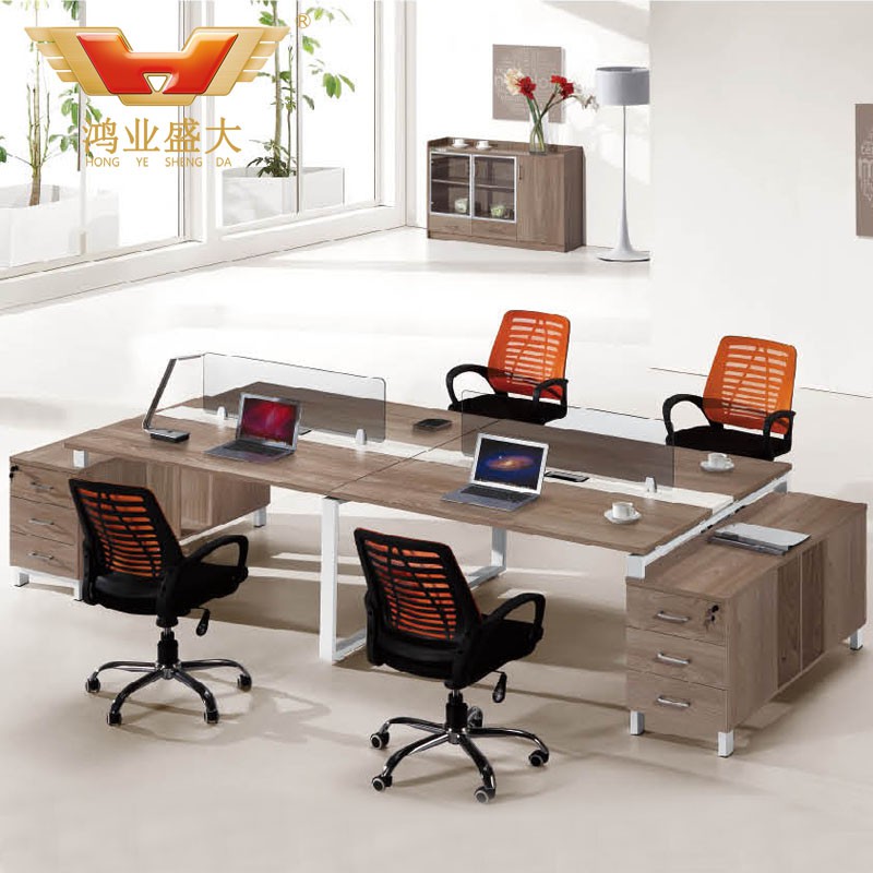 辦公桌四人組合 屏風隔斷職員桌