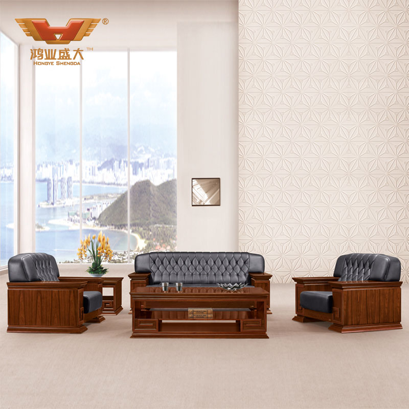 真皮辦公沙發 軟體辦公家具生產廠家 高檔辦公沙發HY-S950