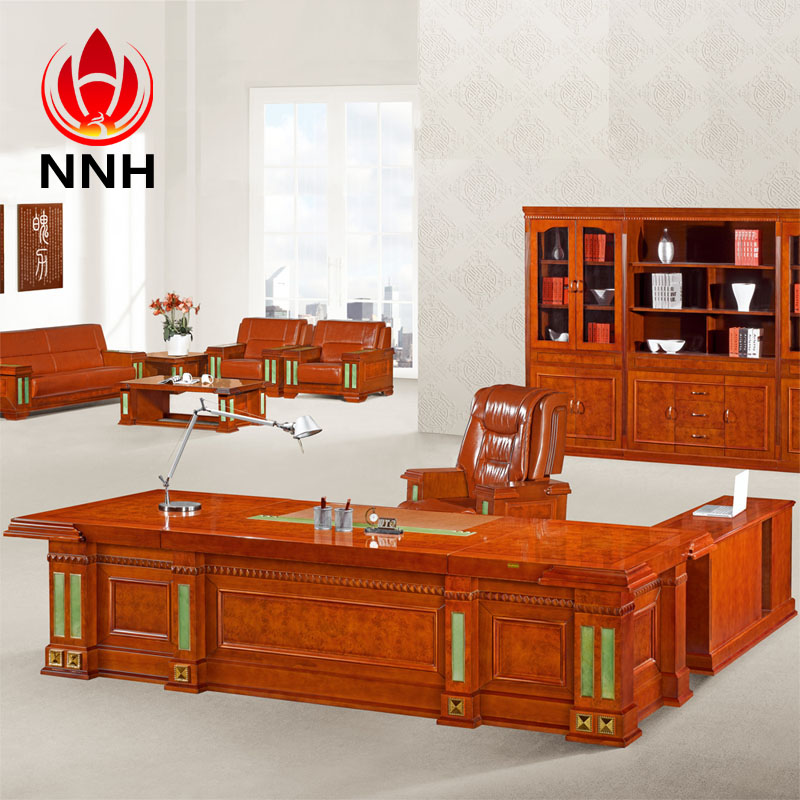 辦公桌 實(shí)木貼皮辦公桌 品牌油漆實(shí)木班臺(tái)NNH-DA18-38