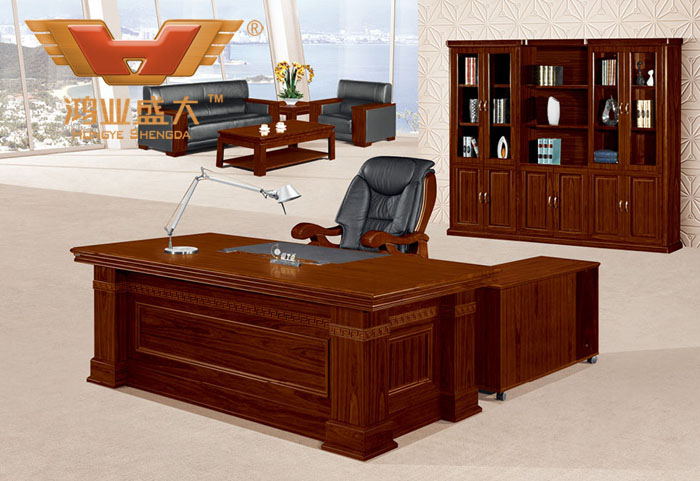 簡約實木辦公家具 現代品牌大班桌HY-D5622