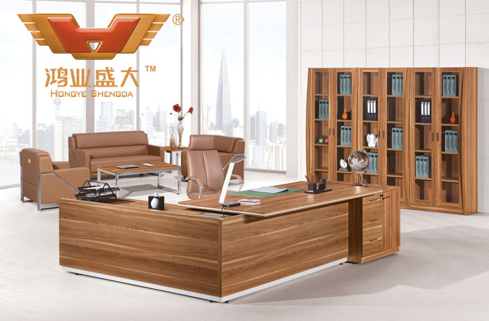 板式辦公桌班臺(tái) 簡(jiǎn)約板式辦公桌 品牌時(shí)尚大班臺(tái)HY-JT10