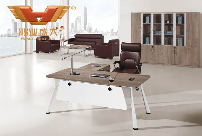 時尚經理室老板桌 高檔板式辦公家具HY-BT19