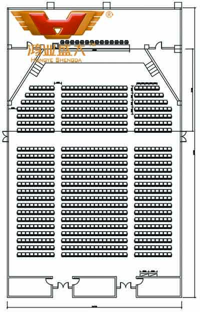 鴻業設計師根據客戶提供尺寸,設計禮堂家具配套CAD平面圖 鴻業設計師根據客戶提供尺寸,設計禮堂家具配套CAD平面圖