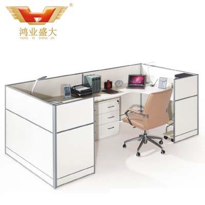 時尚簡潔2人辦公桌 組合屏風隔斷HY-P12