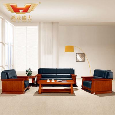 老板辦公沙發 牛皮辦公沙發HY-S937