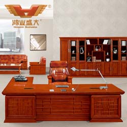 泰柚木實木辦公桌 總裁臺 HY-D鴻業17號