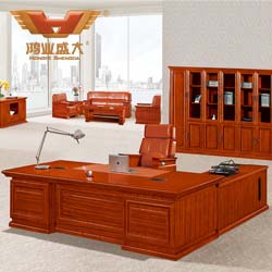 泰柚木實木辦公桌 大班臺  鴻業16號