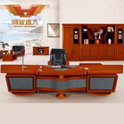 泰柚木實木辦公桌 總裁臺  HY-D鴻業1號